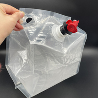 Sac aseptique liquide en plastique transparent personnalisé en boîte de 5L 10L 15L 20L 22L avec vanne papillon pour robinet d'huile