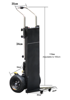 Carros Eléctricos con Certificación CE, Carretilla para Subir Escaleras, Resistente, Hidráulica, Plegable