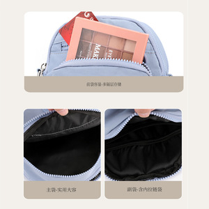 Women's Crossbody Bag Vertical Square Zipper Lightweight Multi Color For Everyday Use Spring 2026 - Product Image 3