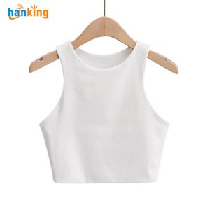 Ehanking mujeres Sexy Slim Tops cuello redondo sin mangas señoras buena calidad doble Nylon Tank Tops verano moda señoras ropa chaleco - Product Image 3