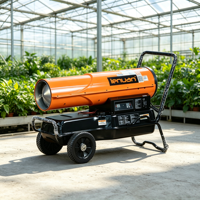 Chauffage diesel à air forcé LN6OKTCE pour serre, type torpille, avec roues