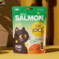 Sachet Doypack pour biscuits pour chats, en PET, VMPET, PE de qualité alimentaire, résistant à l'humidité, pour snacks pour animaux de compagnie