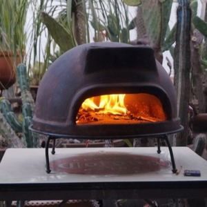<span class=keywords><strong>Four</strong></span> à pizza en terre cuite au feu de bois de style mexicain avec dispositif de sécurité anti-épuisement <span class=keywords><strong>d</strong></span>'oxygène, <span class=keywords><strong>pierre</strong></span> à pizza de 16 pouces <span class=keywords><strong>pour</strong></span> utilisation en camping en plein air - Product Image 1