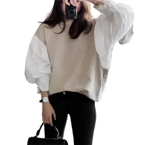 Liu Ming mode coréenne 2024 printemps nouvelles femmes sweat vêtements formels élégant bureau dame à manches longues Blouse t-shirts