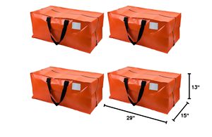 Muestra gratis plegable portátil con cremallera caballo Tote Hay Bale bolsa de almacenamiento bolsa de transporte Feed Hay Bag para árbol de Navidad - Product Image 4