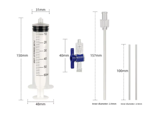 Herramienta de Inyección de Líquido <span class=keywords><strong>para</strong></span> Neumáticos sin Cámara de <span class=keywords><strong>Bicicleta</strong></span>, Jeringa Selladora de Neumáticos de 60 ml con Válvula Presta <span class=keywords><strong>para</strong></span> <span class=keywords><strong>Bicicleta</strong></span>, Tubo Rígido <span class=keywords><strong>para</strong></span> Reparación de Bicicletas - Product Image 1