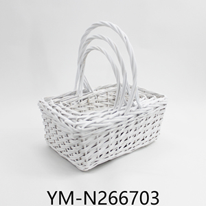 <span class=keywords><strong>Panier</strong></span> à fruits tissé à la main mélangé à des copeaux de bois de saule, <span class=keywords><strong>panier</strong></span> à fleurs circulaire fait à la main - Product Image 4