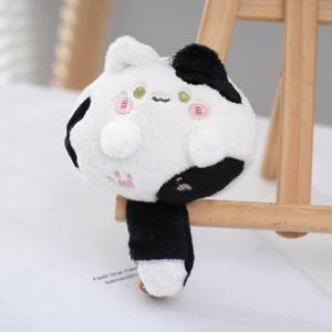12cm Squeaky Cat Plush <b>Keychain</b> Long-Tailed Cartoon Kitten Pendant Soft Stuffed Animal Keyring for Bags & Keys Cute Gift - Product Image 5