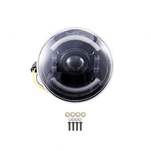 ไฟหน้ารถมอเตอร์ไซค์ยงจิน สีขาว DRL ไฟหน้า LED ทรงกลมสีดำ สำหรับเวสป้า สกู๊ตเตอร์ LX - Product Image 3