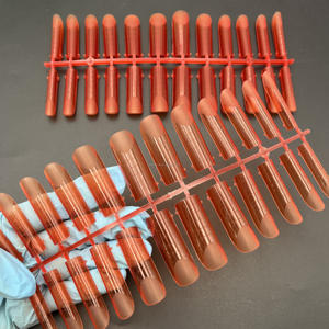 <span class=keywords><strong>Capsule</strong></span> française mate givrée <span class=keywords><strong>rouge</strong></span> chaud <span class=keywords><strong>Ongle</strong></span> Popit moule supérieur à pointe d'<span class=keywords><strong>ongle</strong></span> double forme - Product Image 1