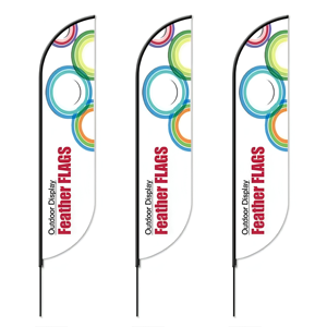 Tùy Chỉnh In Lông Biểu Ngữ Bãi Biển Cờ Ngoài Trời Bay Biểu Ngữ Teardrop Cờ Thăng Hoa In Ấn Bãi Biển Lông Cờ - Product Image 5