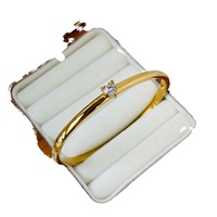 Bracelet tendance en acier inoxydable, motif goutte d'eau et zircon, fermoir lisse en forme de cœur, étanche et inaltérable, best-seller transfrontalier