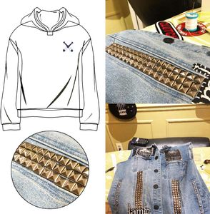 Rivets carrés à quatre griffes PCS pour sacs, vêtements, chaussures, artisanat, bricolage, clous décoratifs, accessoires avec pointe droite - Product Image 4