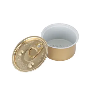 Wholesale candle jars candle tin cosmetic packaging Containers tear-off lids bottle , tear off bottle candy jar metal can