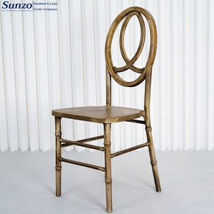 Muebles de silla Fénix de madera apilables de alta calidad para eventos de banquetes de boda - Product Image 2