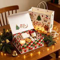 Boîtes cadeaux de Noël personnalisées avec fermeture magnétique, boîtes d'emballage en papier de Noël pour bonbons et cadeaux de fête