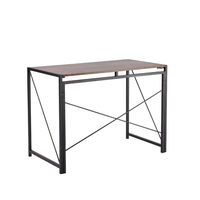 Bureau de travail moderne extensible et pliable, convertible, avec structure en fer, hauteur réglable, poste de travail gain de place pour étudiants