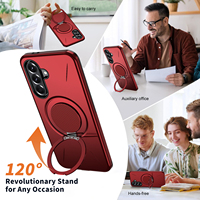 Étui de téléphone portable Azlefo 360 degrés, support de luxe antichoc en TPU et PC pour Samsung A56 A36 A23 A55 A35 A25 A16 A15 A07 A06 A05