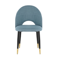 Chaise de salle à manger nordique moderne en velours rembourré, nouveau design