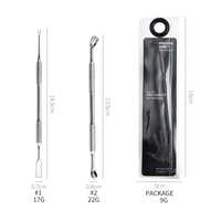 Fournitures pour ongles Outil de manucure et pédicure Logo personnalisé Pousse-cuticules Pousse-cuticules pour ongles