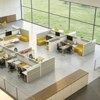 Poste de travail modulaire pour bureau, cloison de bureau, bureau informatique pour personnel, mobilier de bureau pour centre d'appels, table de travail moderne
