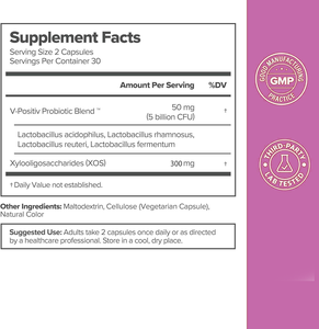 Cápsulas Probióticas Femininas com Certificado COA, Cápsulas Probióticas Vaginais para Equilíbrio Hormonal de Estrogênio - Product Image 3