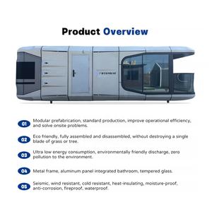 Moderne Luxe Camping <span class=keywords><strong>Capsule</strong></span> Geprefabriceerde Huis Stalen Ruimte <span class=keywords><strong>Capsule</strong></span> Met Intelligent Systeem Voor Villa 'S - Product Image 6