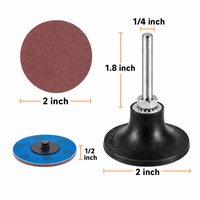 Disque de ponçage à changement rapide en oxyde d'aluminium, grain moyen 120, pour le mélange de soudures, le ponçage de fonderie, l'ébavurage, l'élimination de la rouille