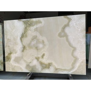 Panneau mural d'onyx translucide assorti au livre, décoration de revêtement de panneau, veines Orange jaunes, <span class=keywords><strong>dalle</strong></span> de marbre d'onyx blanc - Product Image 5
