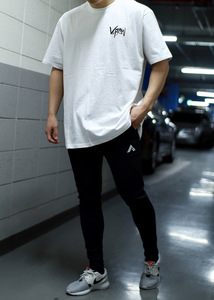 Bella T-Shirt Oversize da Uomo Youpin per Palestra, Maglietta Tinta Unita per Stampa Personalizzata di Alta Qualità a Grammatura Elevata - Product Image 5