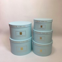 Grand ensemble de seaux ronds pour fleurs, boîte cadeau pour 5 fleurs, boîte à fleurs, seau à fleurs