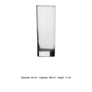 Vaso de Vidrio Arcoroc Iceland 36 cl, Altura 17 cm, Diámetro 6.4 cm - Product Image 3