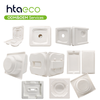 Boîte en carton moulé sur mesure pour parfums et emballages d'électronique de luxe, insert en pulpe moulée pour solutions de coffrets cadeaux haut de gamme