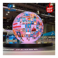Affichage LED sphérique 360 ° Immersive LED Publicité Vidéo P1 P2 P2.5 P3 P4 Diamètre sphérique Plus Personnalisation de la forme de l'écran