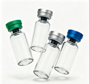 Frascos de Vidrio Transparente con Tapas de Aluminio Multicolor, Botellas de Almacenamiento de Vidrio Borosilicato Vacías de 3ml, 5ml y 10ml - Product Image 6