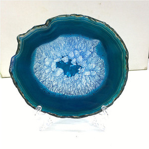 Rodajas de ágata natural de alta calidad Posavasos de piedra semipreciosa Premium para ventas de regalos Ágata de cristales naturales de alta calidad - Product Image 5