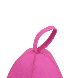 Gorro de sauna de fieltro de poliéster unisex de alta calidad de fabricante profesional gorro de ducha colorido - Product Image 4