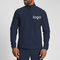 Veste de sport pour homme à col montant zippée, écologique, recyclée, respirante, à séchage rapide, hydrofuge et respectueuse de la peau, pour le commerce transfrontalier
