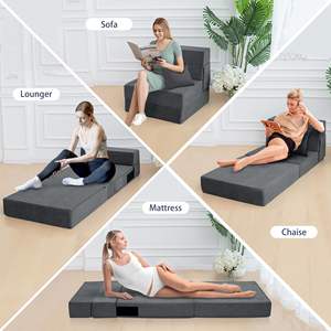 Kursi lipat dalam ruangan, tempat tidur <span class=keywords><strong>Sofa</strong></span> tunggal lantai dapat dilipat, satu untuk ruang tamu - Product Image 5