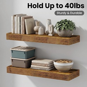 Wooden Wall Mounted <b>Shelf</b> Rectangle Corner Mount Durable Storage Rack For Bathroom Personal Care Books Pet Supplies Custom Size - Product Image 4