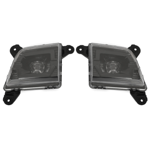 Pour 2019 2020 2021 2022 Chevy Silverado 1500 <span class=keywords><strong>LED</strong></span> feux antibrouillard diurnes noir - Product Image 2