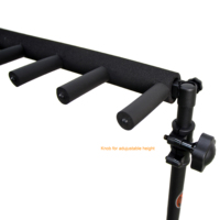 Support de guitare portable multi-positions en métal léger réglable en hauteur K-509B