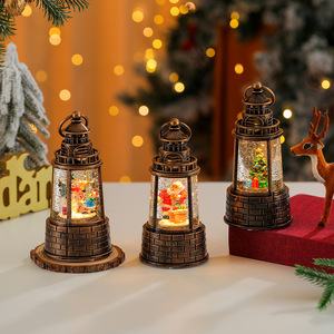 New Christmas Water-filled Glowing Music Box Crystal Ball Creative Mini Lantern Night <b>Light</b> Ornament <b>Small</b> Gift - Product Image 2