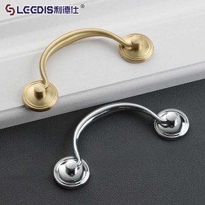 Lgcdis French Style Brass Cabinet Handle Bar Shape Drawer Door Pull Chrome Plated Durable Furniture Hardware - Product Image 1