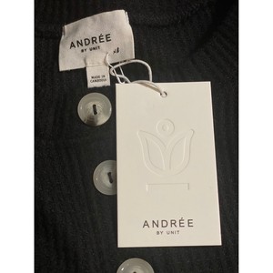 OEM ODM Andre By Unit Chemisier noir à manches 34 en tricot gaufré <span class=keywords><strong>de</strong></span> grande taille pour femmes039s - Product Image 4