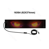 Pantalla LED Flexible de 16*64 Píxeles con Diseño de Ojo Turco, Panel de Matriz de Píxeles Programable por Aplicación