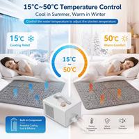 Surmatelas à circulation d'eau pour refroidissement et chauffage, 15 ℃ -50 ℃   Surmatelas à température réglable pour les personnes qui ont chaud la nuit