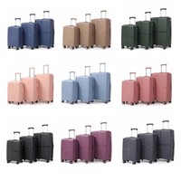 Ensembles de bagages étanches PP 3 pièces de couleur assortie bagages sacs de voyage valise très chaude
