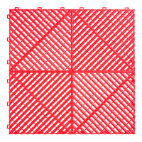 Dalles de sol de garage emboîtables résistantes, revêtement de sol en plastique antidérapant et résistant à l'huile pour atelier automobile et entrepôt
