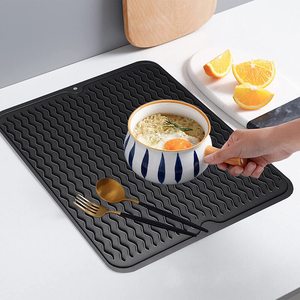 Silicone Draining Dish <b>Drying</b> <b>Mats</b> <b>Kitchen</b> Gadgets for Counter Easy-to-Clean Pads & <b>Mats</b> - Product Image 3